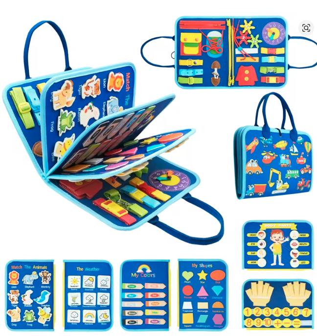 لوح أنشطة مونتيسوري للأطفال